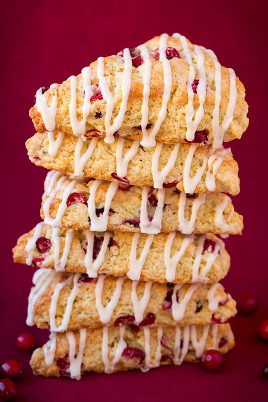 Easy Cranberry Orange Scones: Moist & Flavorful with Vanilla Cream